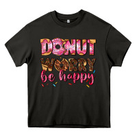 Asphalt donut worry be happy Heavy Core Tee - AdoDesignShop