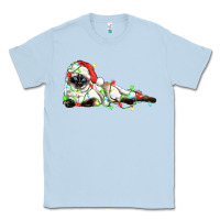 Dusty Blue christmas siamese cat Classic Tee - LillyAllenDesigns