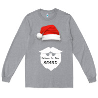 Heather Grey Believe In The Beard Long Sleeve Tee - Bettercallsaul