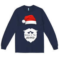 Navy Believe In The Beard Long Sleeve Tee - Bettercallsaul