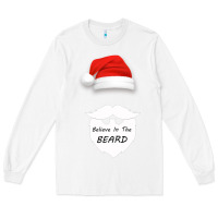 White Believe In The Beard Long Sleeve Tee - Bettercallsaul