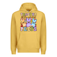 Antique Gold Easter Day Teacher of the sweetest peeps Premium Hoodie - OliviaCreatesArt