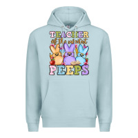Blue Mist Easter Day Teacher of the sweetest peeps Premium Hoodie - OliviaCreatesArt