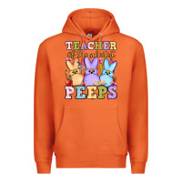 Carrot Easter Day Teacher of the sweetest peeps Premium Hoodie - OliviaCreatesArt