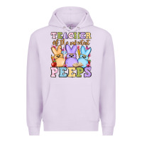 Lilac Easter Day Teacher of the sweetest peeps Premium Hoodie - OliviaCreatesArt