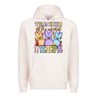 Pale Pink Easter Day Teacher of the sweetest peeps Premium Hoodie - OliviaCreatesArt