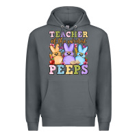 Rock Easter Day Teacher of the sweetest peeps Premium Hoodie - OliviaCreatesArt