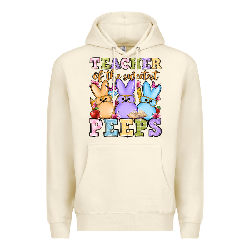 Easter Day Teacher Of The Sweetest Peeps Premium Hoodie by OliviaCreatesArt | Teevron