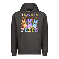 Smoke Easter Day Teacher of the sweetest peeps Premium Hoodie - OliviaCreatesArt