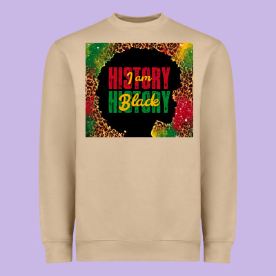 I Am Black History Heavyweight Sweatshirt Designed By Tumblerdesignbyshophia