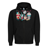 Black teacher coffee cups Zipper Hoodie - OliviaCreatesArt