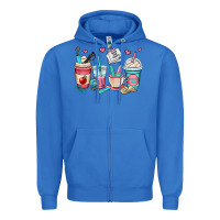 True Royal teacher coffee cups Zipper Hoodie - OliviaCreatesArt