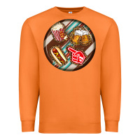 Carrot american football round earrings Premium Sweatshirt - BundleAndBundleShop