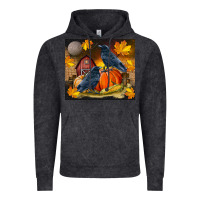 Vintage Black Fall Crow Vintage Hoodie - LillyAllenDesigns
