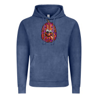 Vintage Denim watercolor pumpkin leopard Vintage Hoodie - RanaPortraitStore