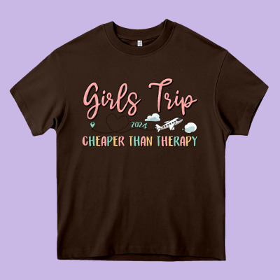 Girls Trip Cheaper Than Therapy Heavy Core Tee Designed By Maliassmallbusiness