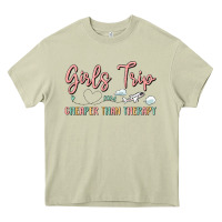 Mossy girls trip cheaper than therapy Heavy Core Tee - MaliasSmallBusiness