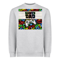 Heather Grey gamer dad Heavyweight Sweatshirt - TumblerDesignByShophia