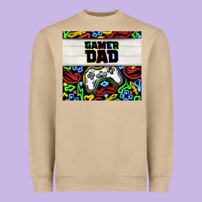 Gamer Dad Heavyweight Sweatshirt Designed By Tumblerdesignbyshophia