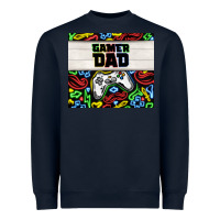 Navy gamer dad Heavyweight Sweatshirt - TumblerDesignByShophia