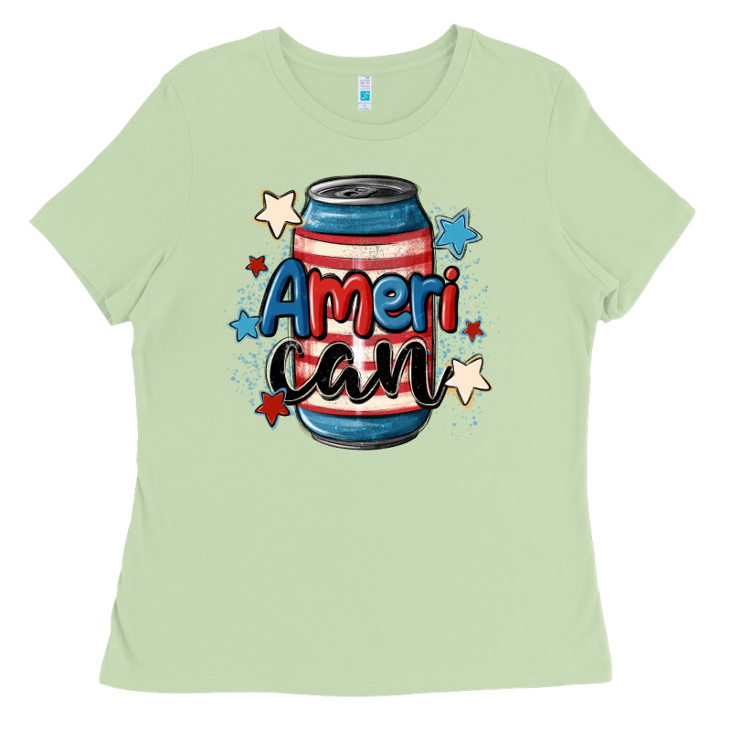 American Can Cooler Ladies Tee by MaliasSmallBusiness | Teevron