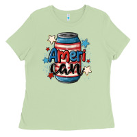 Matcha American can cooler Ladies Tee - MaliasSmallBusiness