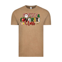 Vintage Coffee Santa's Favorite Class Christmas Vintage Tee - LillyAllenDesigns