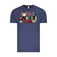 Santa's Favorite Class Christmas Vintage Tee | Teevron