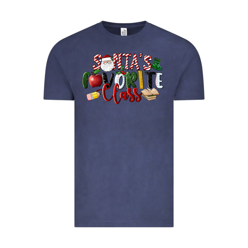 Santa's Favorite Class Christmas Vintage Tee by LillyAllenDesigns | Teevron