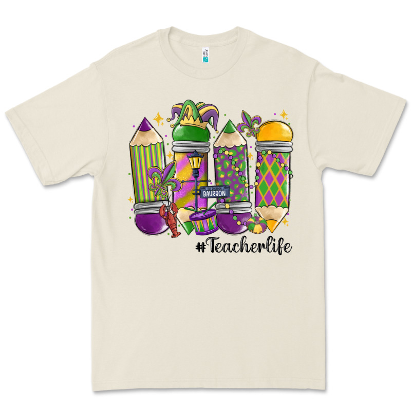 Mardi Gras Teacher Life Premium Tee by MaliasSmallBusiness | Teevron