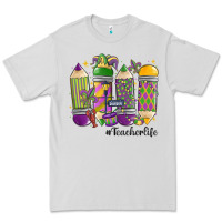Dove Grey mardi gras teacher life Premium Tee - MaliasSmallBusiness