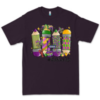 Plum mardi gras teacher life Premium Tee - MaliasSmallBusiness