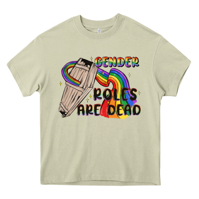 Gender Roles Are Dead Heavy Core Tee by MaliasSmallBusiness | Teevron