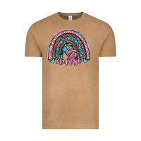 Vintage Camel leopard cowhide nurse rainbow Vintage Tee - JahusDesignShop