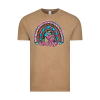 Vintage Coffee leopard cowhide nurse rainbow Vintage Tee - JahusDesignShop