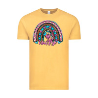 Vintage Mustard leopard cowhide nurse rainbow Vintage Tee - JahusDesignShop