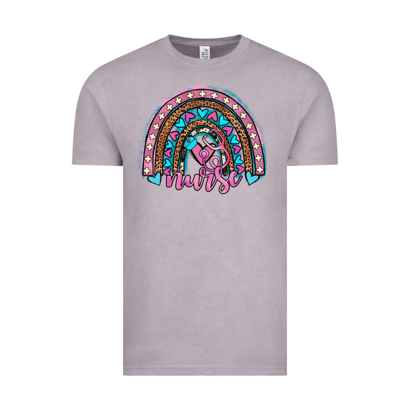 Leopard Cowhide Nurse Rainbow Vintage Tee by JahusDesignShop | Teevron