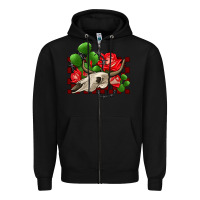 Black bullskull rose and cactus olivia Zipper Hoodie - OliviaCreatesArt