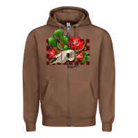 Chestnut bullskull rose and cactus olivia Zipper Hoodie - OliviaCreatesArt