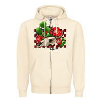 Sandshell bullskull rose and cactus olivia Zipper Hoodie - OliviaCreatesArt