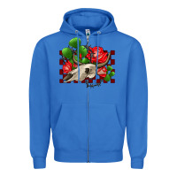 True Royal bullskull rose and cactus olivia Zipper Hoodie - OliviaCreatesArt