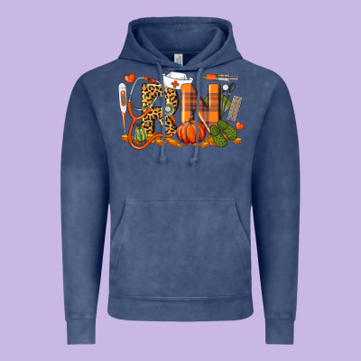 Fall Rn Registered Nurse Vintage Hoodie Designed By Lillyallendesigns