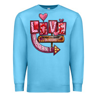 Ocean Blue Valentines Day Love Vacant Premium Sweatshirt - FaDigitalArtStudio