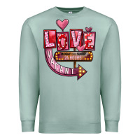 Seafoam Valentines Day Love Vacant Premium Sweatshirt - FaDigitalArtStudio