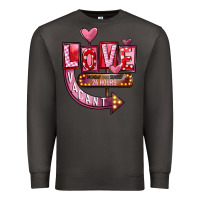 Smoke Valentines Day Love Vacant Premium Sweatshirt - FaDigitalArtStudio
