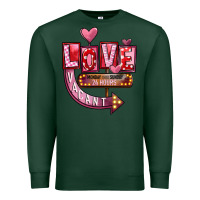 Sports Green Valentines Day Love Vacant Premium Sweatshirt - FaDigitalArtStudio