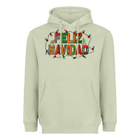 Matcha Feliz Navidad Heavyweight Hoodie - BundleAndBundleShop