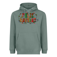 Sage Feliz Navidad Heavyweight Hoodie - BundleAndBundleShop