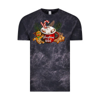 Cloud Black christmas vibes hot cocoa Vintage Tee - LillyAllenDesigns