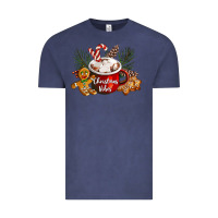 Vintage Denim christmas vibes hot cocoa Vintage Tee - LillyAllenDesigns